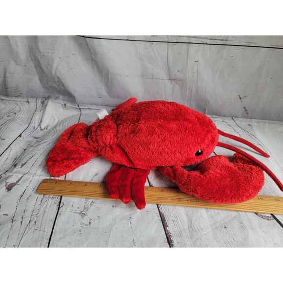 Mary Meyer Flip Flops Lobster Plush Floppy Velvety Stuffed Animal 14in Realistc - Picture 8 of 9